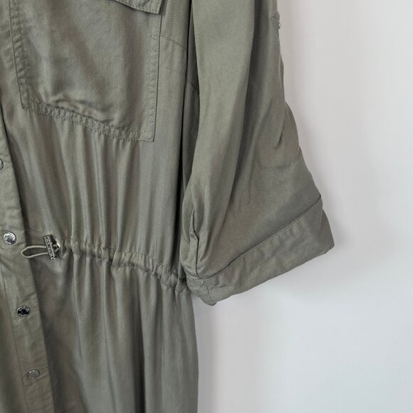 Michael Kors Pullover Shirt Dress in Light Olive Green, Size M - Picture 11 of 15